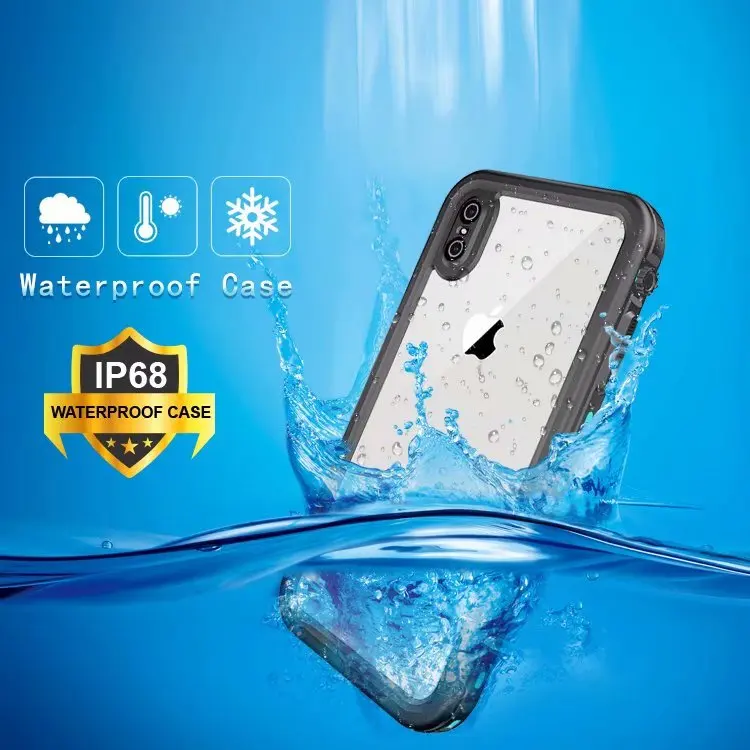 

For iphone XS Max XR Original Redpepper Transparent Dot Series Waterproof IP68 Underwater 2m Life Water Proof Shockproof Case