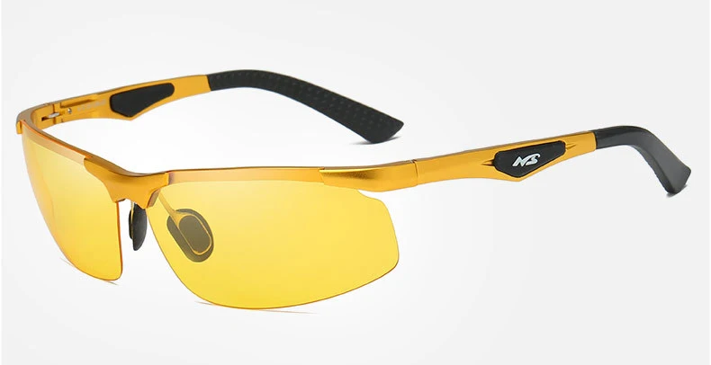 BENZEN, очки для ночного вождения, мужские очки для зрения, Al-mg, очки для ночного видения, мужские очки для вождения, NVG, желтые солнцезащитные очки 8005