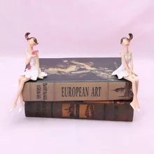 2 pcs /set Cute Angel Resin Crafts Figurines Wedding Gift Fairy House Decoration