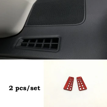 

For Toyota RAV4 2016 2017 ABS Red Car front Small air outlet Decoration Cover Trim sticker car styling accessories 2pcs