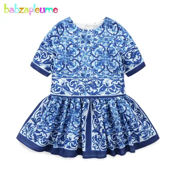 

3-10Years/Summer Style Kids Dresses For Baby Girls Clothes Fashion Short Sleeve Infant Party Tutu Dress Children Clothing BC1212