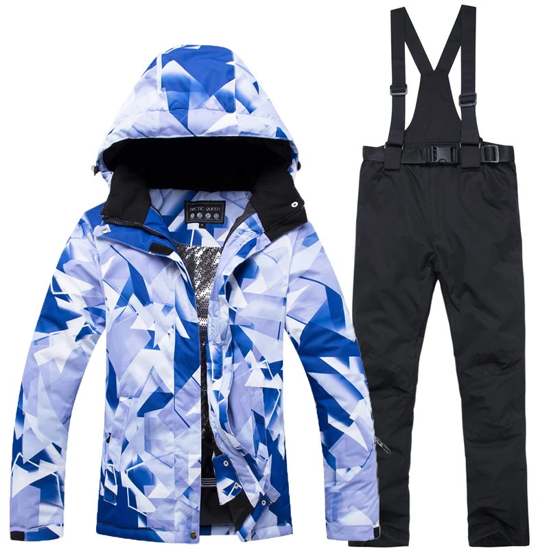 

2018 New High Quality Women Skiing Suit Ski Jackets And Pants female Snowboarding Sets Winter Very Warm Waterproof Windproof