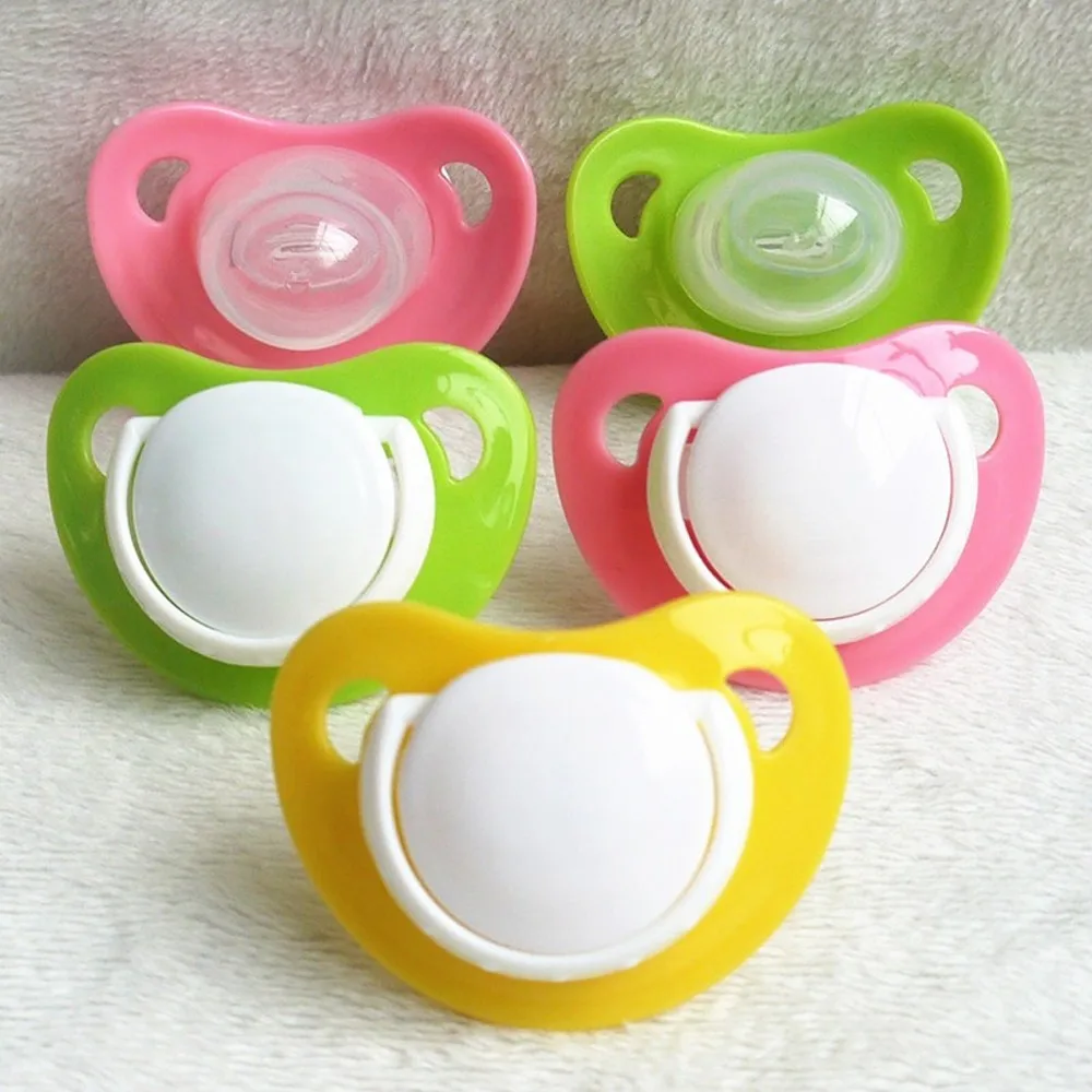 

1Pc Infant Food grade Silicone Pacifier Holder Clip Baby Pacifiers Nipples For Children 0-3 Years Old Newborn Cute Pacifiers