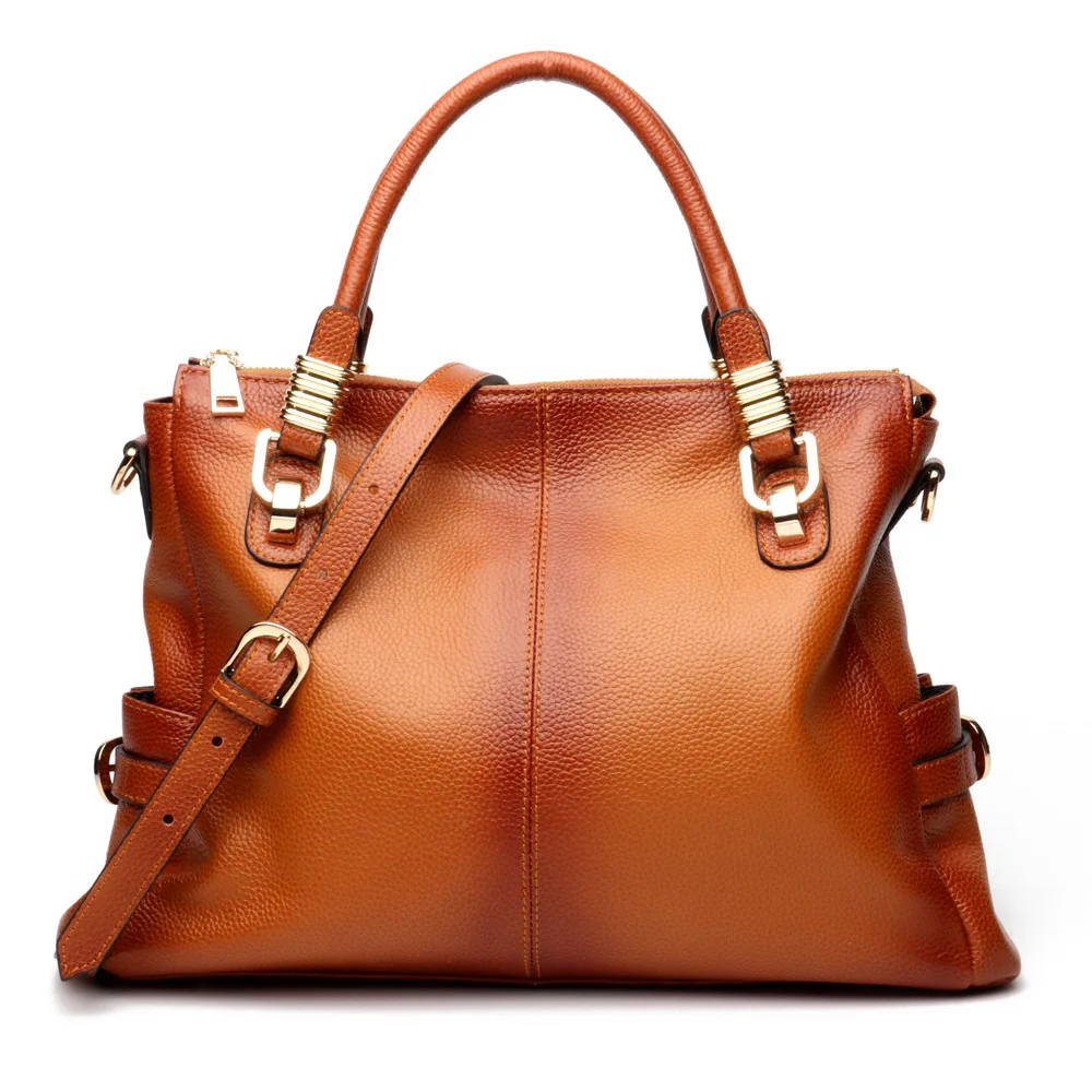 

JIULIN 2019 New European and American Women's Head Covered Cowhide bags Ladies Hand Bill Shoulder Slant bags