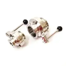 Fit 76 мм трубы диаметром x " Три зажим санитарный потока Управление клапан SUS 316L нержавеющей пивоварения дома