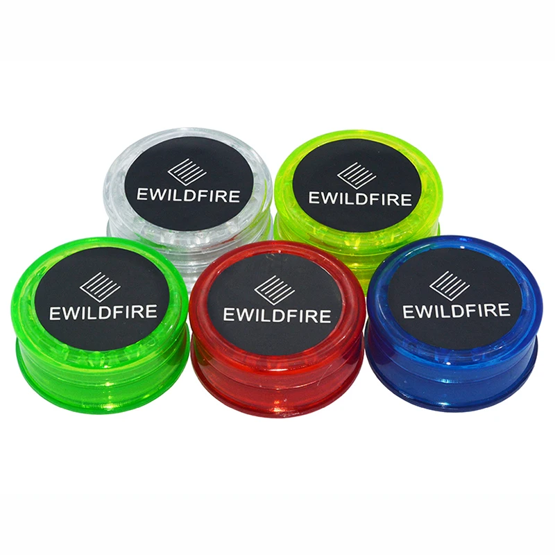 

60MM 2 Layers Plastic Tobacco Grinder Dry Herb Grinder for EWILDFIRE dry herb vaporizer