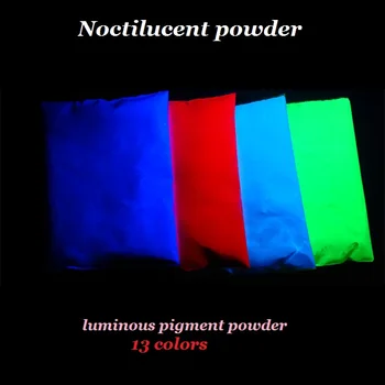 

Glow in dark above 10 hours luminous pigment Acrylic Paints 13Color =390G long last glowing,noctilucous Noctilucent powder