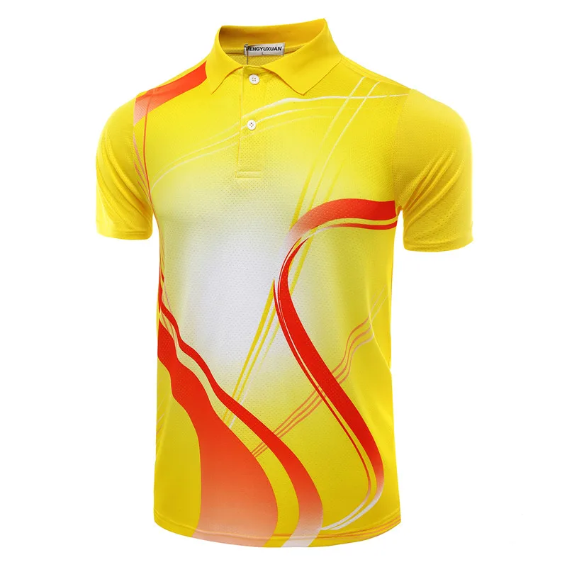 Camiseta de bádminton con impresión gratuita para hombres y mujeres, camiseta de tenis de mesa, camiseta de bádminton femenina/masculina, camiseta de tenis deportiva 5051AB Camiseta de bádminton con impresión gratuita para hombres y mujeres, camiseta de tenis de mesa, camiseta de bádminton femenina/masculina, camiseta de tenis deportiva 5051AB