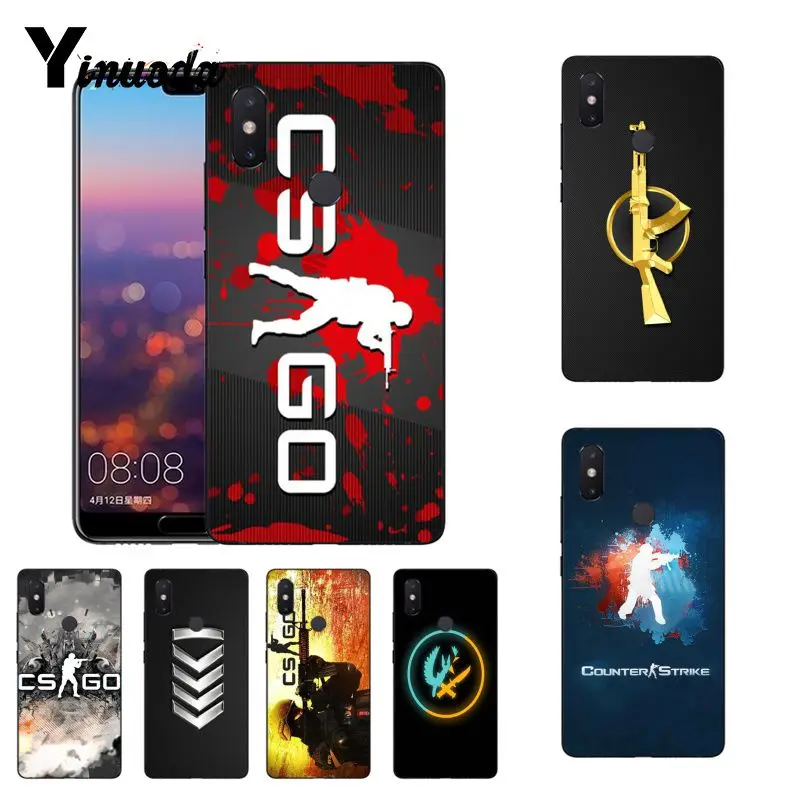 

Yinuoda Counter Strike cs go Coque Shell Phone Case for Xiaomi Mi 6 Mix2 Mix2S Note3 8 8SE Redmi 5 5Plus Note4 4X Note5