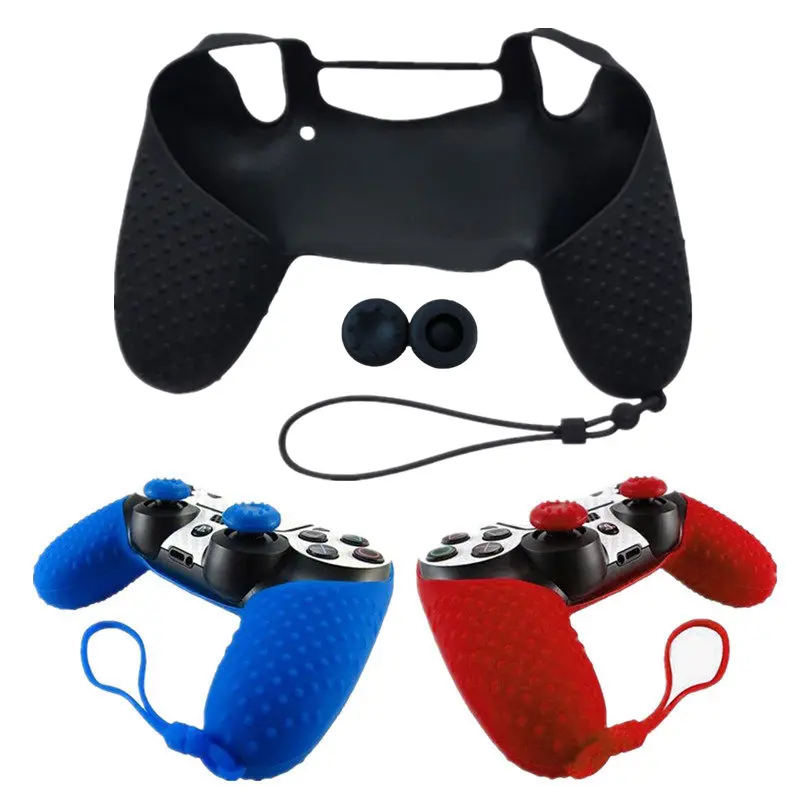 

Silicone Camo Protective Skin Case For Sony Plastation 4 Dualshock 4 PS4 DS4 Pro Slim Controller Thumb Sticks Grips Caps