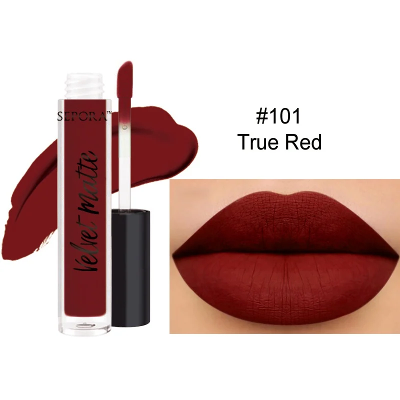 Natural Liquid Lipstick Cosmetics Lips Gloss Long Lasting Lips Colors Matte Lipstick Makeup Pigment