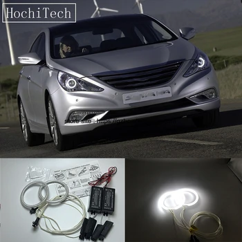 

HochiTech For Hyundai Sonata i45 2009-2014 Ultra Bright Day Light DRL CCFL Angel Eyes Demon Eyes Kit Warm White Halo Ring