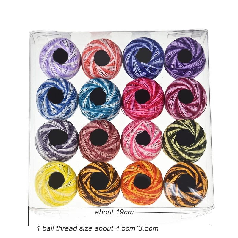 16 цветов рулон хлопок DIY ремесло вышивка набор ниток вышивка крестиком Вязание крашение линии ручная вышивка шитьё инструменты аксессуары