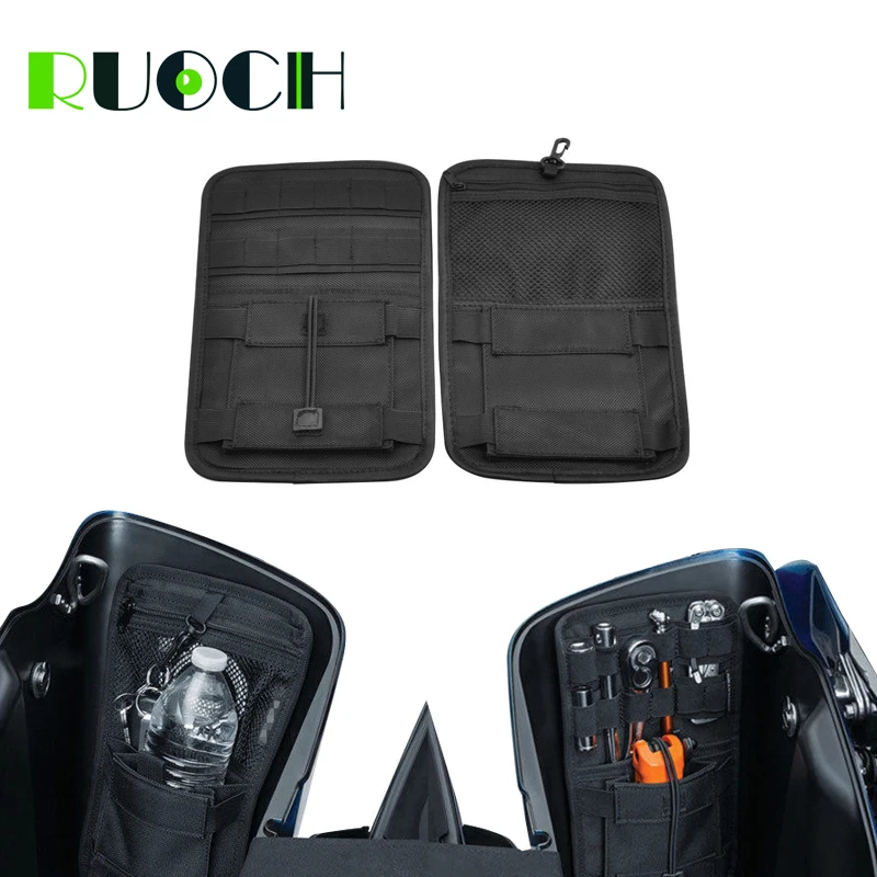  For Harley Touring Saddlebags Organizer Storage Hard Bags Saddle Bag Case Road King Street Electra Glide Sportster Softail  (4)