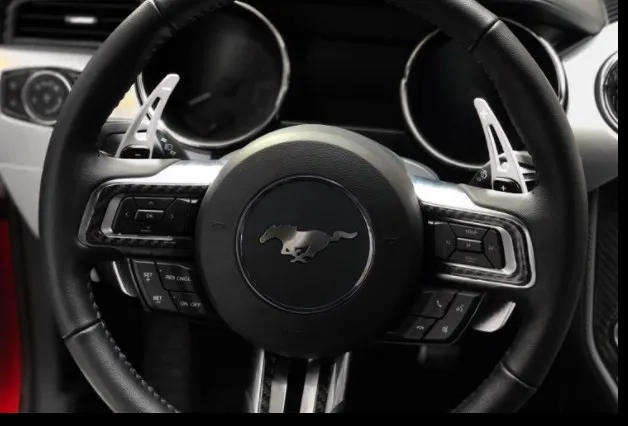 Подходит для ford mustang 15-18 из алюминиевого сплава прокладки рулевого управления переключения скоростей переключения шестерня с зубцами-веслами рукоятка рычага переключения передач - Название цвета: d