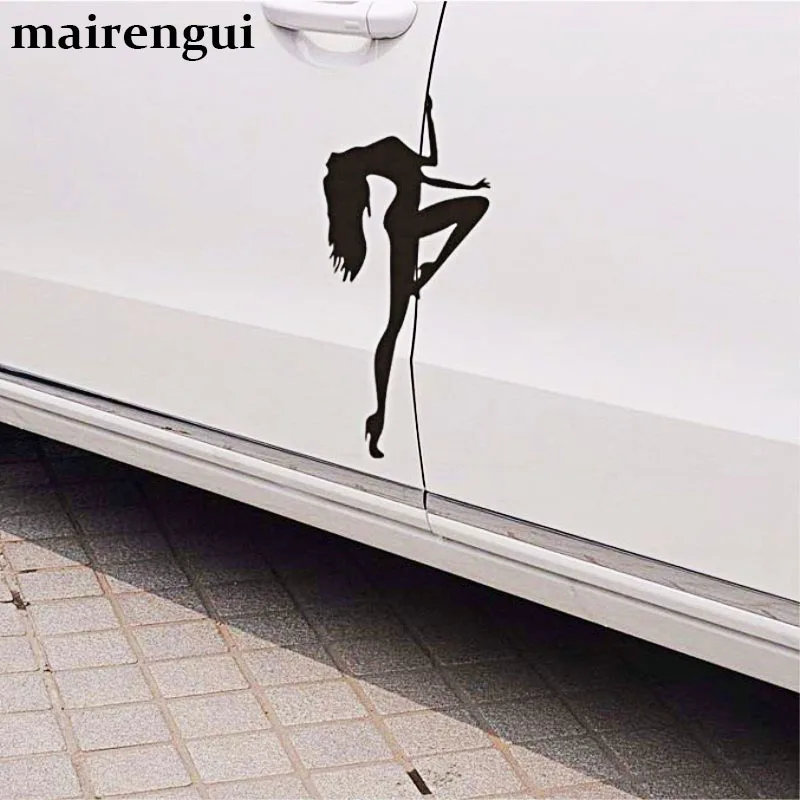

Pole dancer car body door seam sticker personality car stickers styling sexy beauty decals for nissan Ford volvo BMW accessories