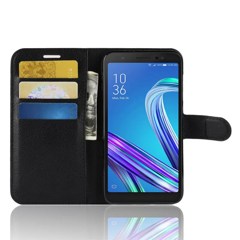 Флип чехол для Asus ZenFone Live L1 ZA550KL кожаный телефона подставка флип Чехлы|Бамперы| |