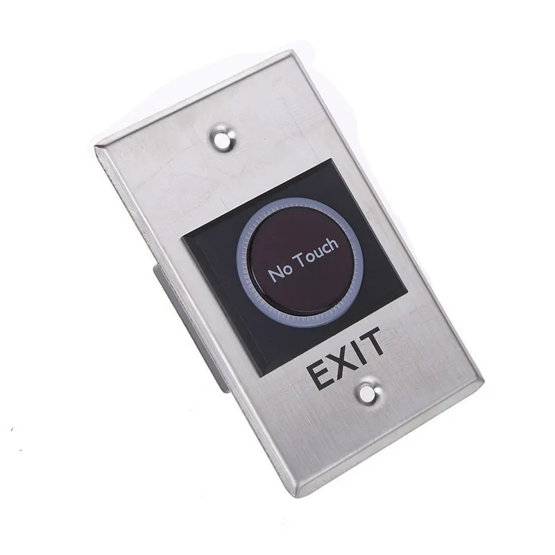 2 шт./лот инфракрасный Сенсор Переключатель No Touch Бесконтактный Дверь выпуска кнопка выхода со светодиодной индикацией K1 для Система контроля доступа