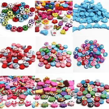 

20pcs Lovely Variety Style Wooden Beads Spacer Beading Wood Beads For Jewellery Findings Toys For Baby DIY Crafts Kids Toys