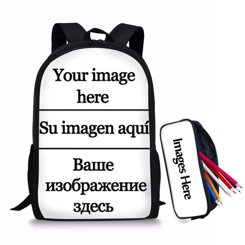 FORUDESIGNS/школьные сумки для девочек-подростков с музыкальными нотами; женский рюкзак для путешествий; школьная сумка для девочек; комплекты; Прямая поставка; mochila feminina - Цвет: 2pcs-custom