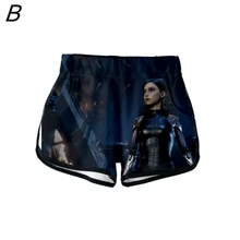 Alita битва Ангел Nieuwste модель тренажерный зал битва короткие мужские брюки плюс размеры повседневные шорты, брюки женский черный, белый цвет шорты для женщин