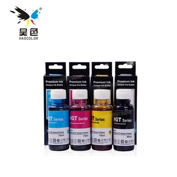 

1 set 4 pcs GT51 GT52 dye ink refill kit special for HP deskjet GT series GT5810 GT5820 ink tank printers