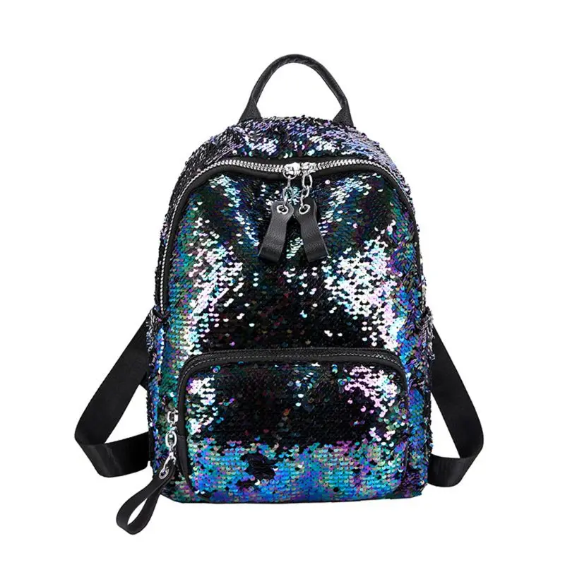 

Women Girls Sequins Backpack Glitter Casual Daypack School Travel Rucksack Shoulder Bag