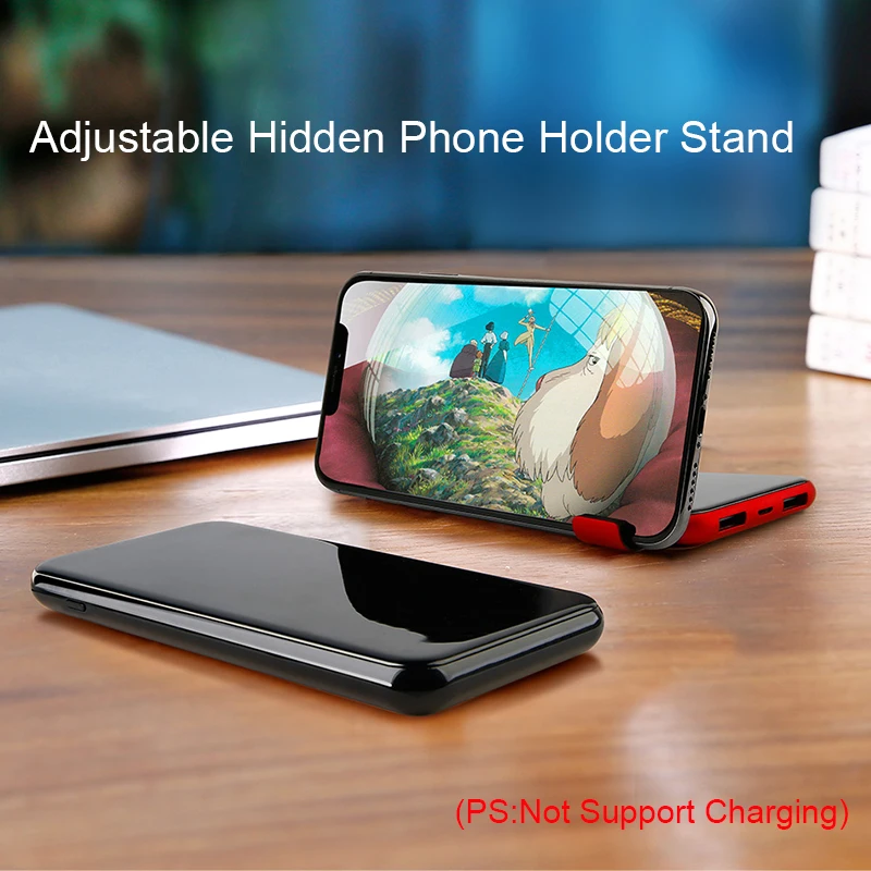 Baseus 8000mAh QI Wireless Charger Dual USB Power Bank For iPhone Samsung Powerbank USB Charger Wireless External Battery Pack