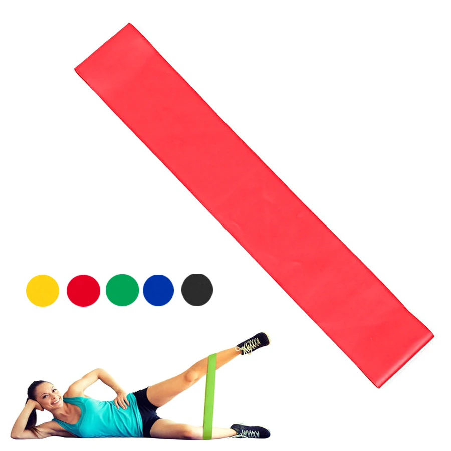 5 цветов, резинки для йоги, Уличное оборудование для фитнеса, 0,35 мм-1,1 мм, резинки для пилатеса, занятий спортом, тренировок