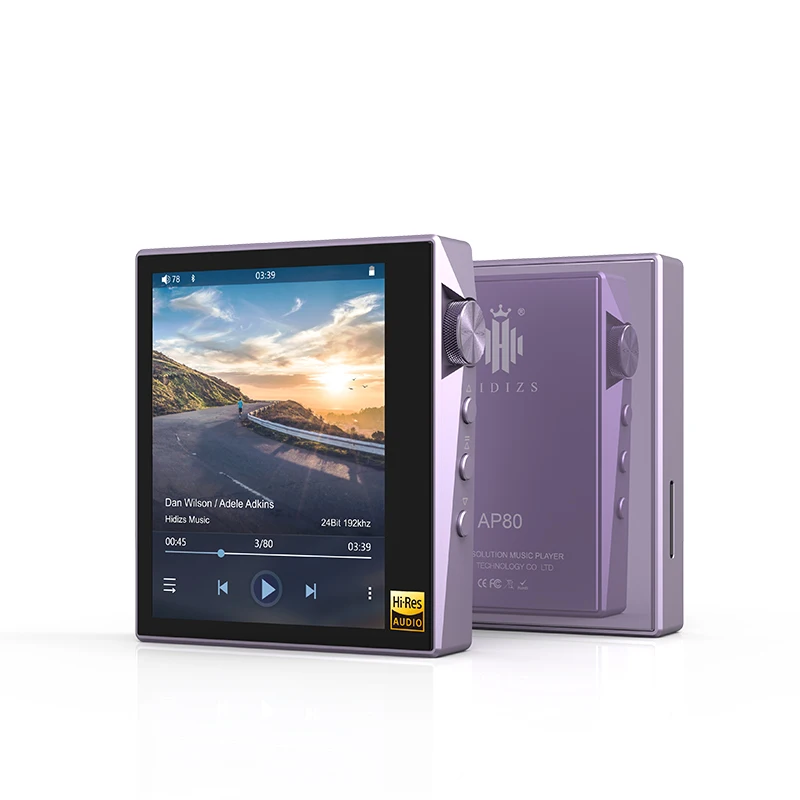 Hidizs AP80 Hi-Res ES9218P Bluetooth Hi-Fi музыкальный MP3 плеер LDAC USB DAC DSD 64/128 fm-радио HibyLink FALC DAP - Цвет: purple