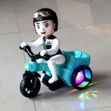 Креативный Детский Электрический игрушечный трехколесный велосипед музыкальное освещение игрушечные мотоциклы