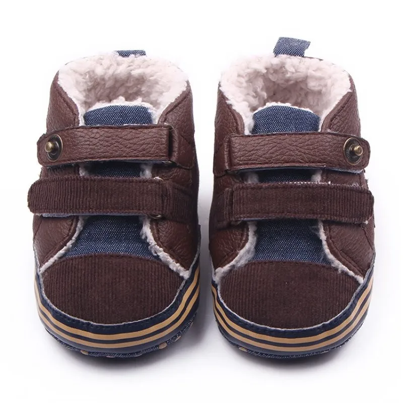 Мода для новорожденных Милая обувь для маленьких мальчиков Мягкая Подошва кроссовок противоскользящие Обувь для младенцев