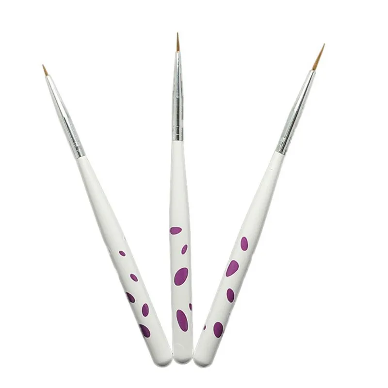 

3Pcs Nail Art Painting Pen Nail Pen Suit Taper Shank Pens Manicure Tools Professional Nail Tools Pennelli Nail Art nagel kwasten