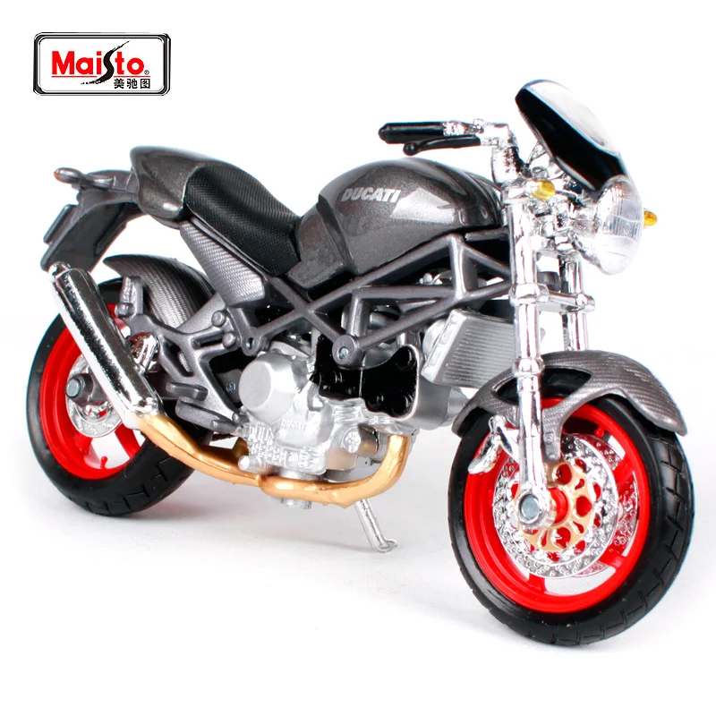 Мотоциклетный велосипед MAISTO 1:18 Ducati Monster S4 модель под давлением игрушка новинка в