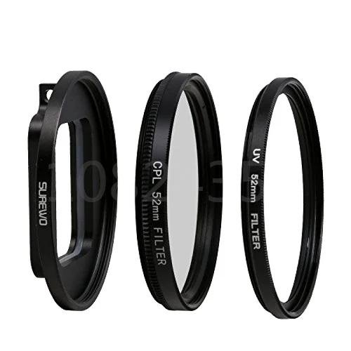3in1 1set For GoPro Hero 7/6/5 Circular Polarizer Kit UV CPL Glass Filter Set Lens Alloy Frame | Электроника