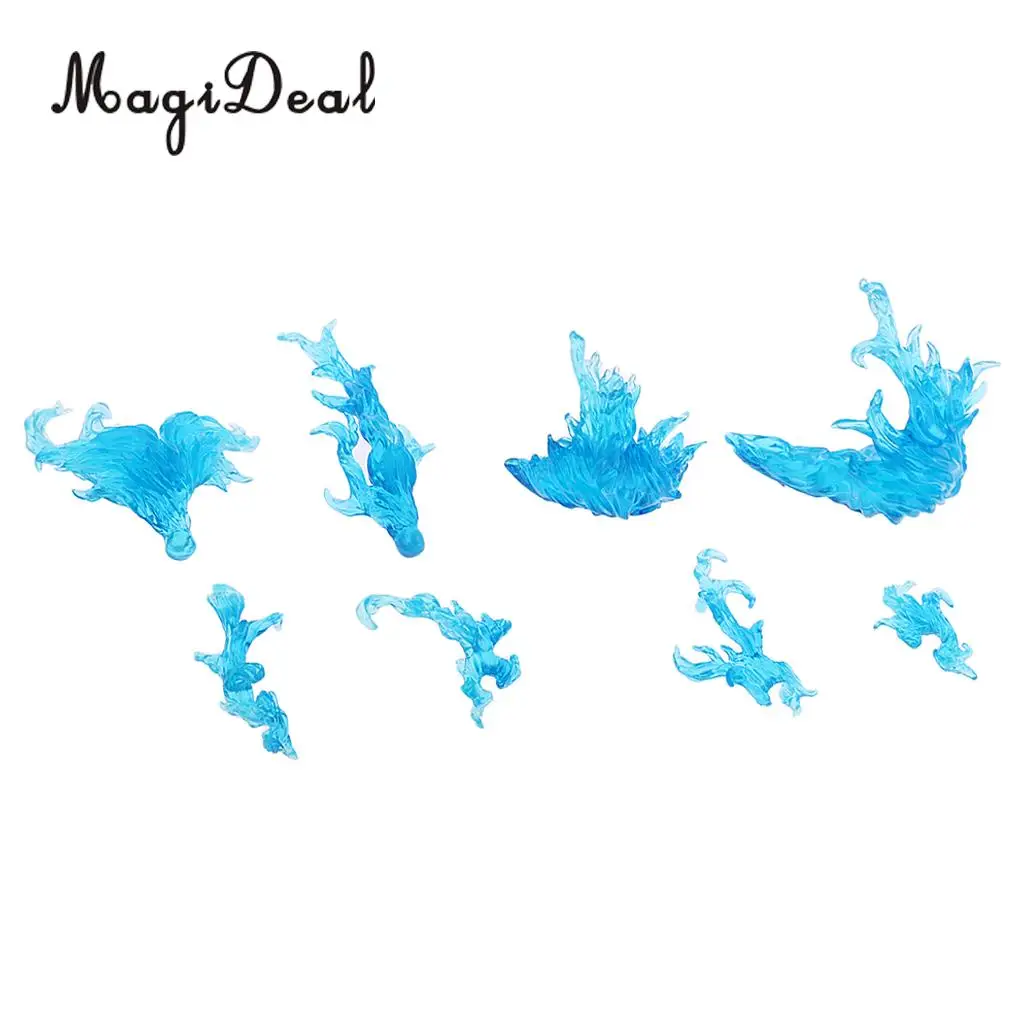 MagiDeal DIY Burning Flame Effect Action Figure Display Stand for Gundam Anime TV Movie Lovers Home Table Ornament Toy