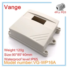 Рекламные Пакеты закачиваемая форма IP65 водонепроницаемый корпус из пластика ABS поле с 4 шт PG9 водонепроницаемый разъем 90*85*40 мм