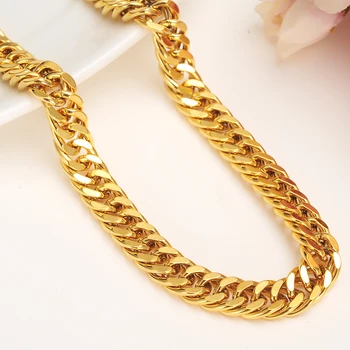 

Bangrui Miami Cuban Chains For Men Hip Hop Jewelry Wholesale Gold Color Thick Stainless Steel Long Big Chunky Necklace Gift