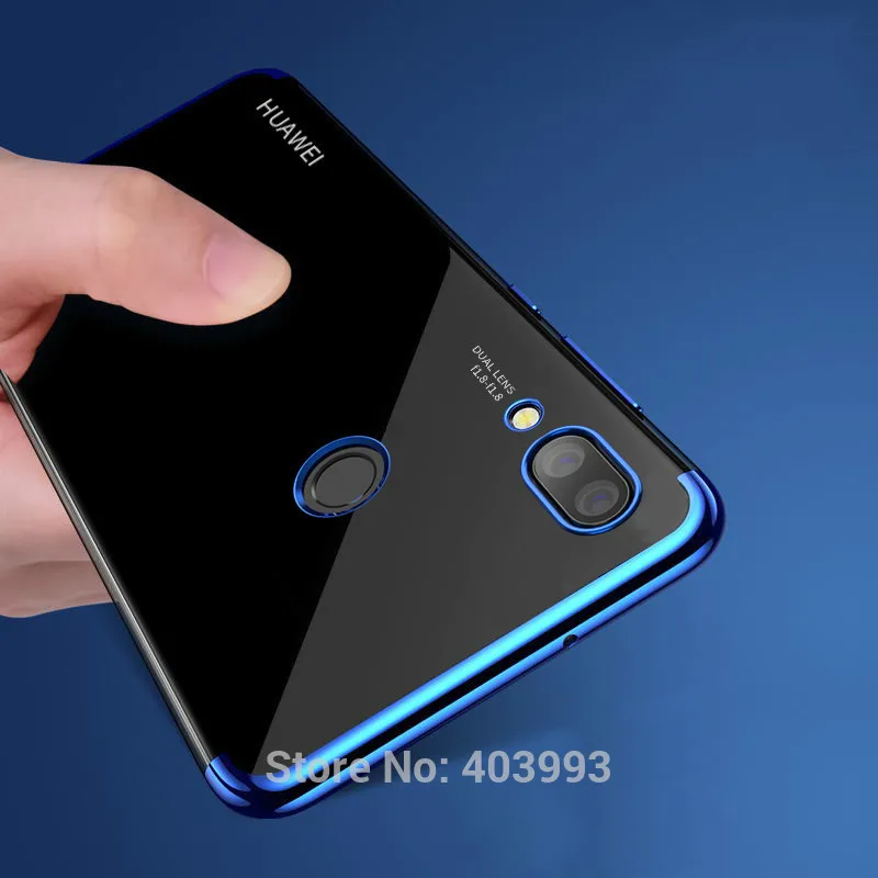 

For Huawei Honor 8C Case Honor 8C Cases Luxury Soft Silicone Transparent Plating Cover For Honor Paly 8C BKK-AL10 Fundas