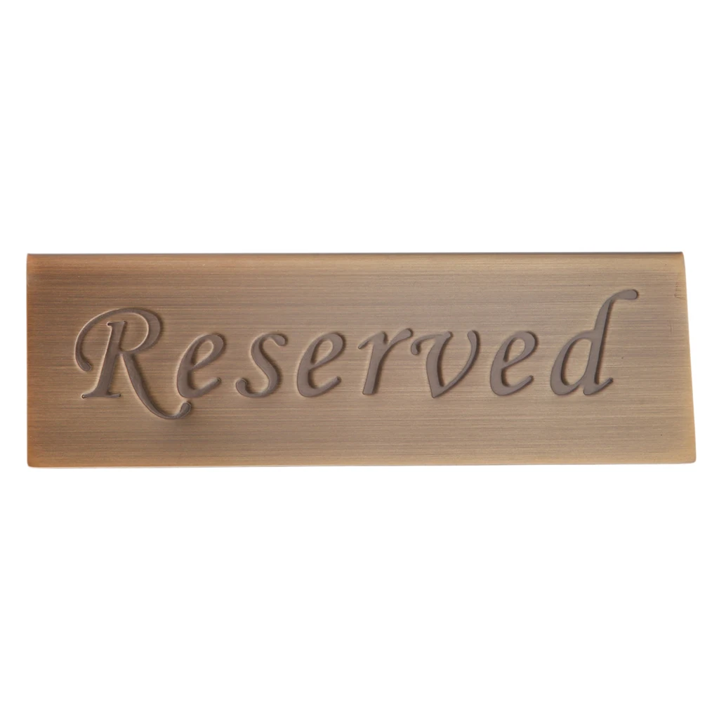 Stainless Steel Reserved Wedding Table Signs - Freestanding Table Signs for Wedding Party Banquet Durable and Elegant Table Sign