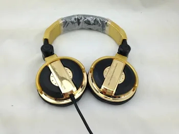 Cuffie DJ grande fone de ouvido isolamento acustico ecouteur monitoraggio professionale casque audio dorato oordopjes auricolare cablato