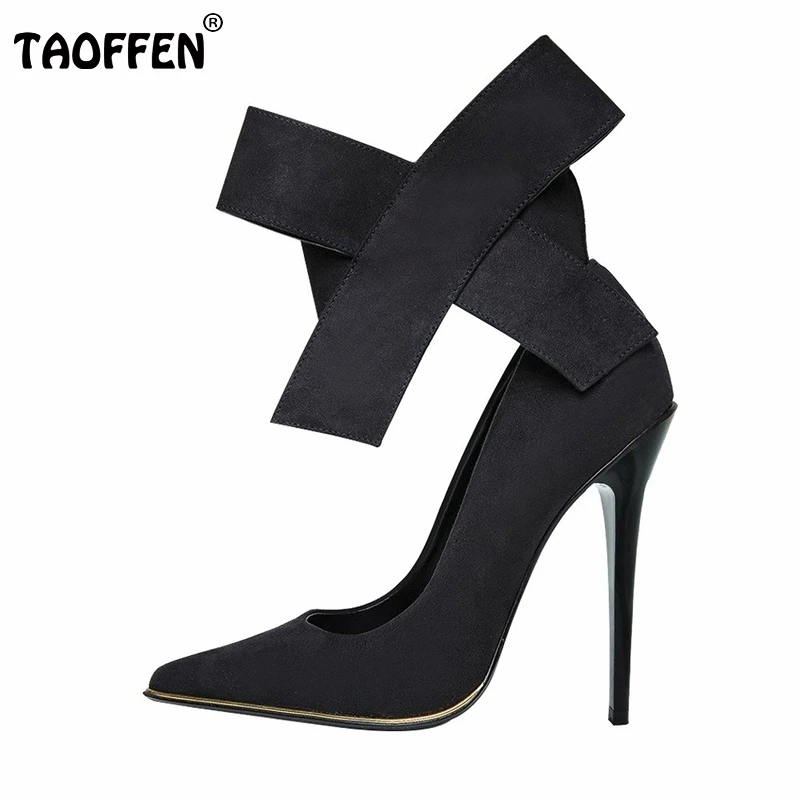

Size 35-46 Shoes Women Big Bow Tie Pumps Butterfly Pointed Stiletto Shoes Woman High Heels Wedding Shoes Heeled Footwear B210