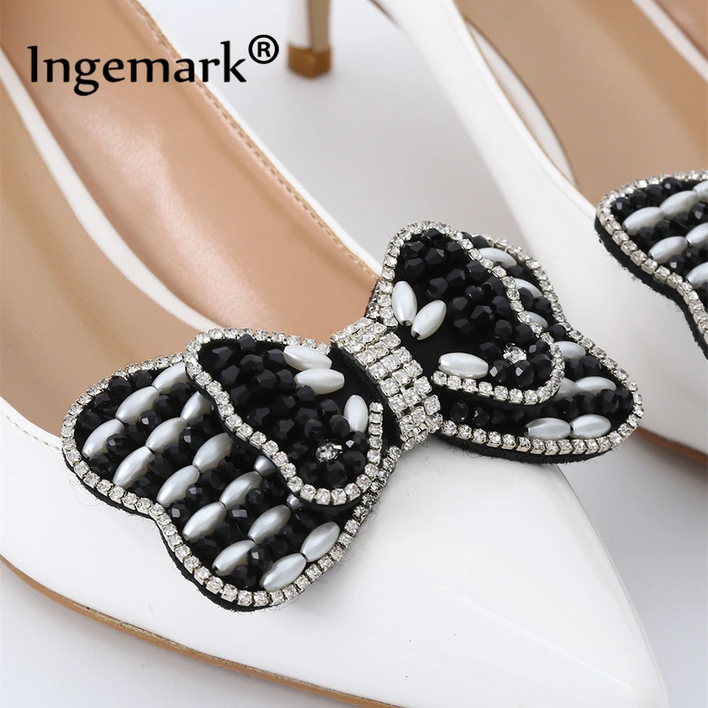 

Ingemark Charm Rhinestone Shoes Clips Statement Bridal Wedding Elegant Crystal Decorations Shoes Buckle Anklet Women Accessories