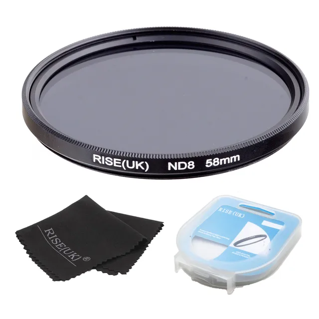Best Offers RISE(UK) 58mm Neutral Density ND8 Filter FOR ALL Camera lens+case +gift Best Offers RISE(UK) 58mm Neutral Density ND8 Filter FOR ALL Camera lens+case +gift