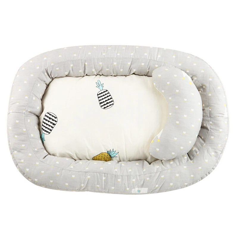 Cama de Bebê Berço de Viagem de Algodão Berço do Bebê Espreguiçadeira da Criança Dobrável Berço Infantil Dormir Ninho Travesseiro Posicionamento Cunha 2 de algodão berço berço berço berço do