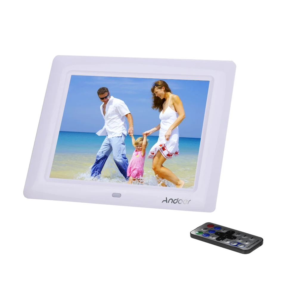 Andoer 8 ''HD TFT-LCD Цифровая фоторамка электронная фоторамка альбом часы MP3 MP4 видеопроигрыватель с удалённым рабочим столом