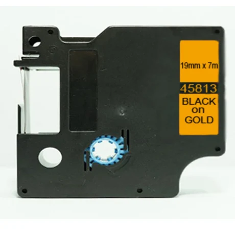 Dymo label maker 19mm black on gold DYMO D1 45813 DYMO D1 Label Tape Compatible for DYMO label ...