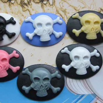

18*25mm Resin SUKLL Cameo pendants,mix colors Resin Flower,resin Flower vintage pendants,DIY resin beads Craft jewelry