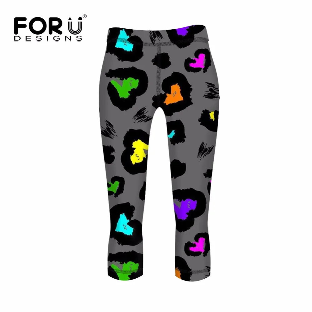 Women Sports Gym Yoga Pants Leopard Print Compression