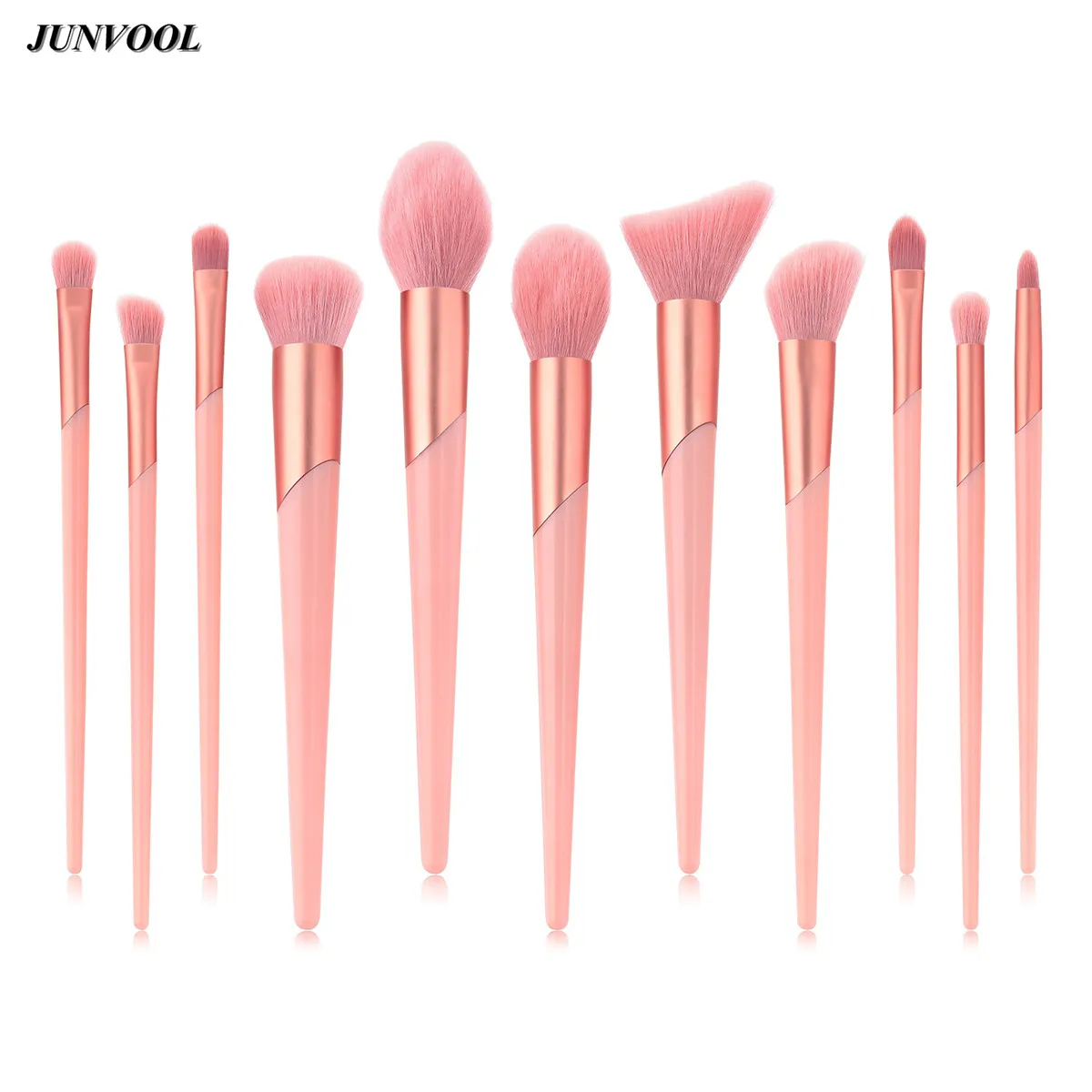 

11Pcs Pink Rose Gold Makeup Brushes Set Professional Cosmetic Tools Powder Eyeshadow Contour Foundation Beauty Make Up Brush Kit